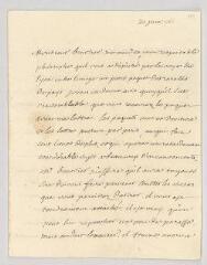 4 vues  - MS CA 0160 - Voltaire. Lettre autographe à François-Achard Joumard Tison, marquis d\'Argence.- [sans lieu], 21 juin [1766] (ouvre la visionneuse)