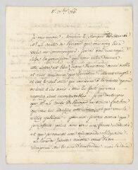 4 vues  - MS CA 0163 - Voltaire. Lettre signée à François-Achard Joumard Tison, marquis d\'Argence.- [sans lieu], 8 décembre 1766 (ouvre la visionneuse)