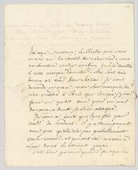 4 vues  - MS CA 0171 - Voltaire. Lettre à François-Achard Joumard Tison, marquis d\'Argence.- F[erney?], 2 juin 1769 (ouvre la visionneuse)