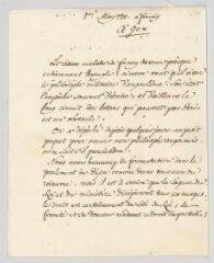 4 vues  - MS CA 0175 - Voltaire. Lettre à François-Achard Joumard Tison, marquis d\'Argence.- Ferney, Gex, 1 mai 1771 (ouvre la visionneuse)