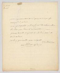 4 vues  - MS CA 0192 - Voltaire. Lettre autographe signée à Jacques-Bernard Chauvelin, intendant des finances.- Les Délices, 26 mars [1759]. (ouvre la visionneuse)