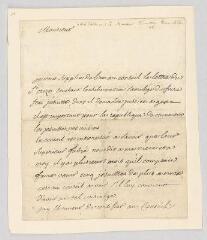 4 vues  - MS CA 0200 - Voltaire. Lettre autographe signée à François Turrettini.- Genève, [janvier/février 1761]. (ouvre la visionneuse)