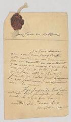 2 vues  - MS CB 0051 - Pompadour, Jeanne Antoinette Poisson Le Normant d\'Etioles, duchesse de. Lettre autographe signée à Voltaire.- Versailles [Paris], 6 mai 1762. 2 p. in-8°. (ouvre la visionneuse)