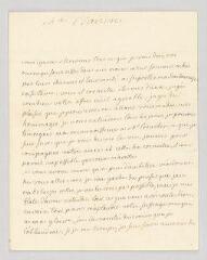 4 vues  - MS CB 0054 - Mademoiselle Clairon. Lettre autographe signée à Voltaire.- Paris, 23 mars 1763. (ouvre la visionneuse)