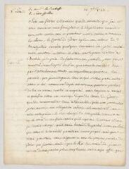 4 vues  - MS CB 0057 - Saxe-Gotha, Louise-Dorothée duchesse de. Copies anciennes de 6 lettres avec signatures rapportées \'L.D.D.S.\' à Voltaire.- Paris, 15 septembre 1753 (ouvre la visionneuse)